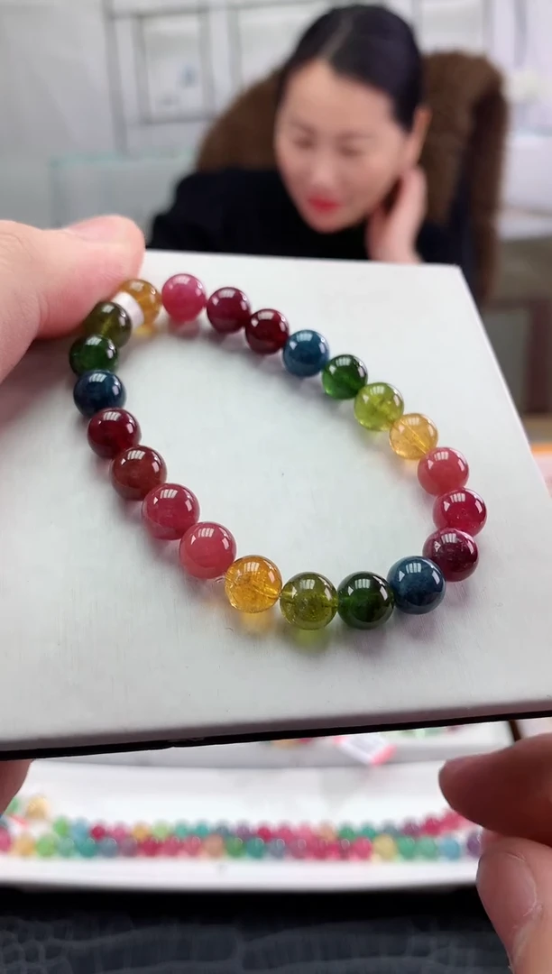 【闪购商品】碧玺手串未镶嵌多样性发一条