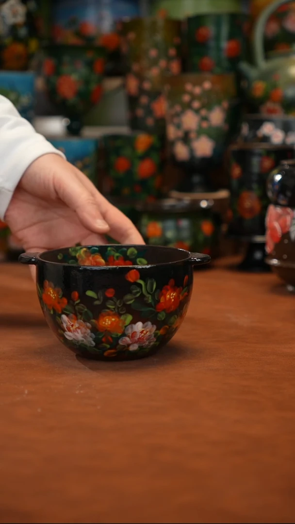 紫砂油画   釉下彩   碗