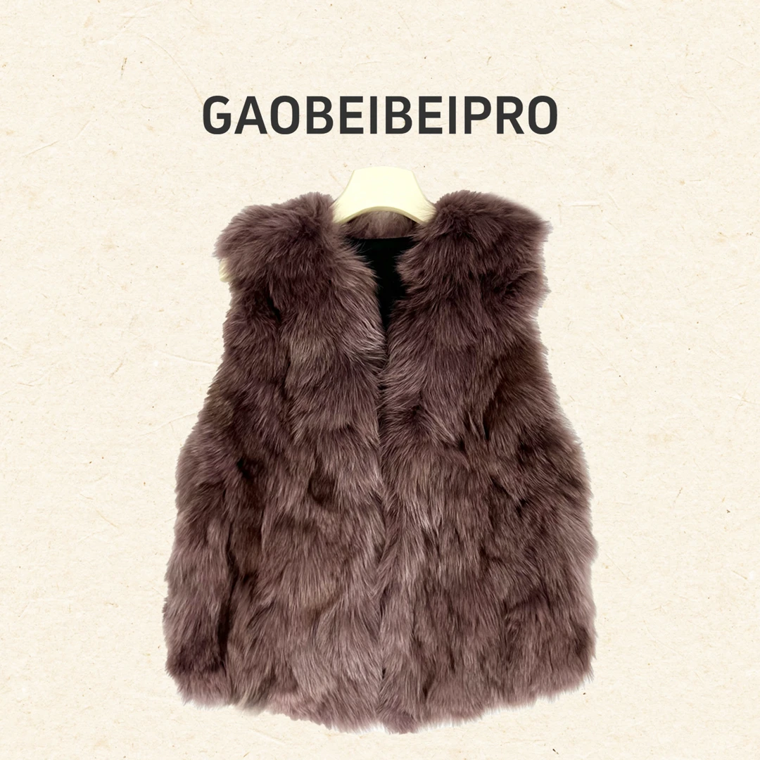 【北北-5540-5541】百搭显瘦毛马甲短外套