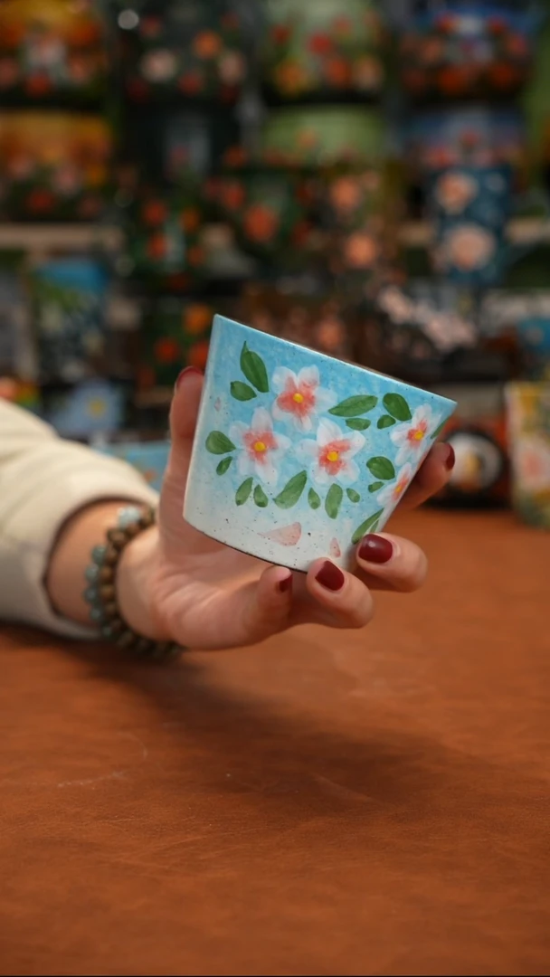 紫砂油画手绘釉下彩