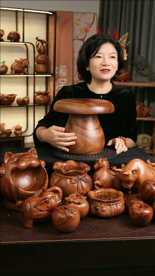 木MD018-1蘑菇换鞋凳A款