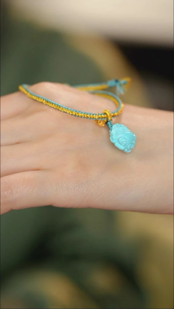 【闪购商品】绿松石手绳未镶嵌绿松手绳【CH295X187】多样性发一