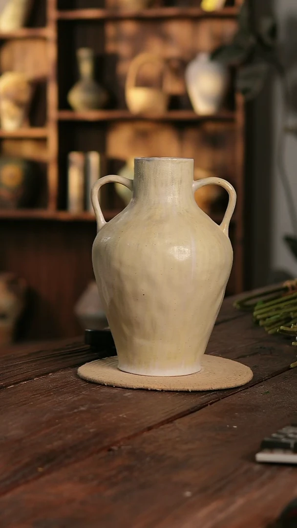 摆件 10-359 陶瓷花器高30口径8