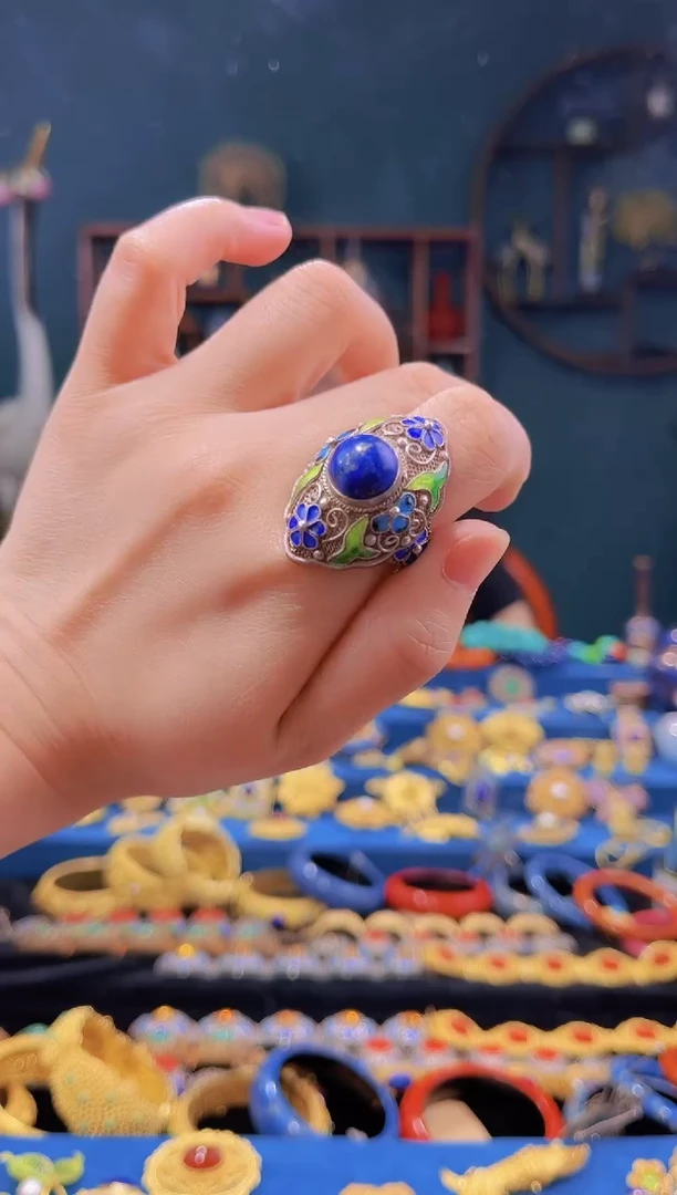 非遗技艺花丝镶嵌戒指