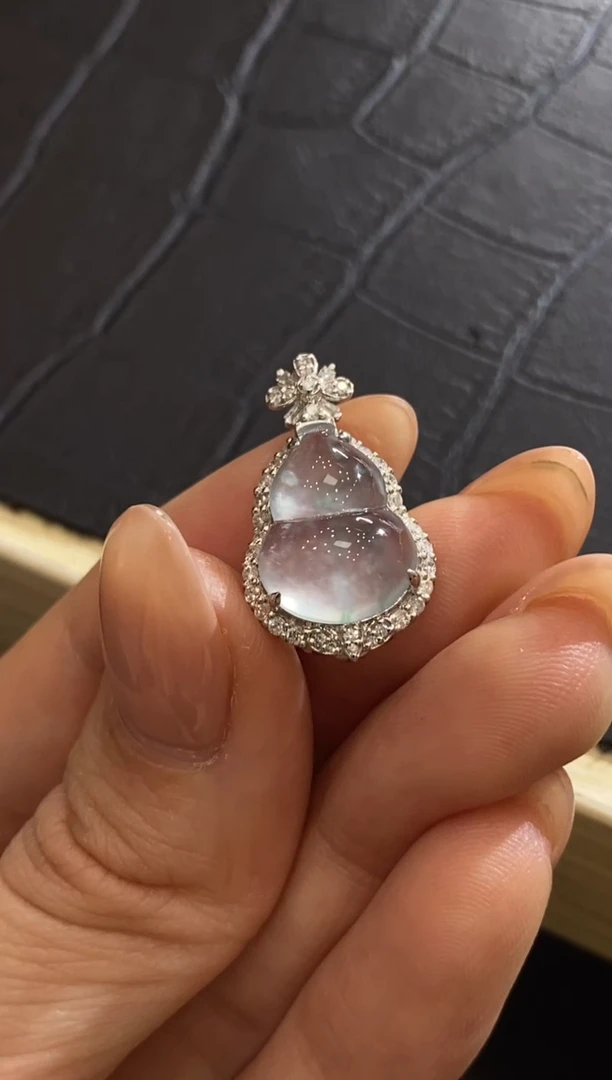 【闪购商品】翡翠颈饰18K金镶嵌收到货48小时鉴赏期（超时不退不换）