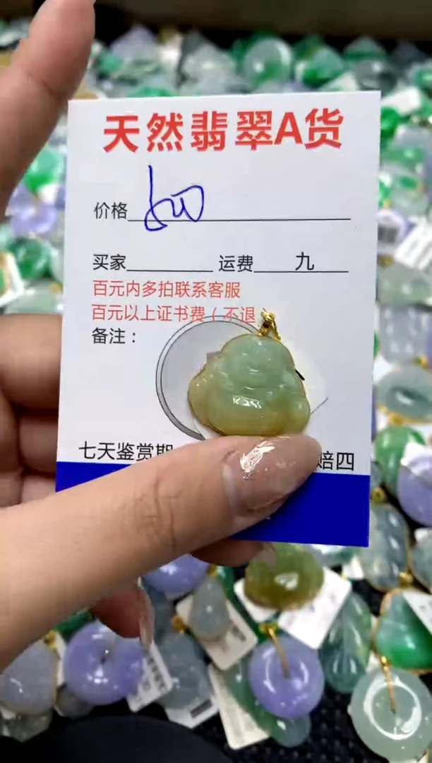 【闪购商品】翡翠颈饰18K金镶嵌11111111
