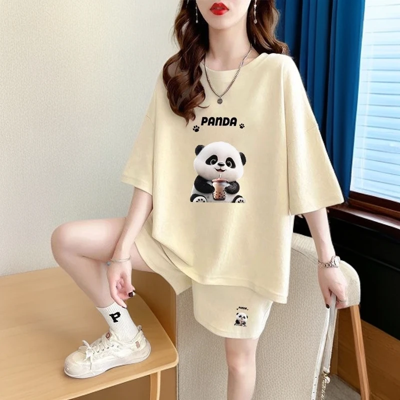 夏季休闲运动服套装女2025新款爆款洋气网红短裤韩版薄款大码显瘦