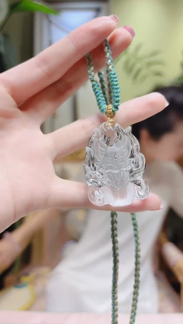 吊坠未镶嵌水晶小白水晶凤九吊坠Z