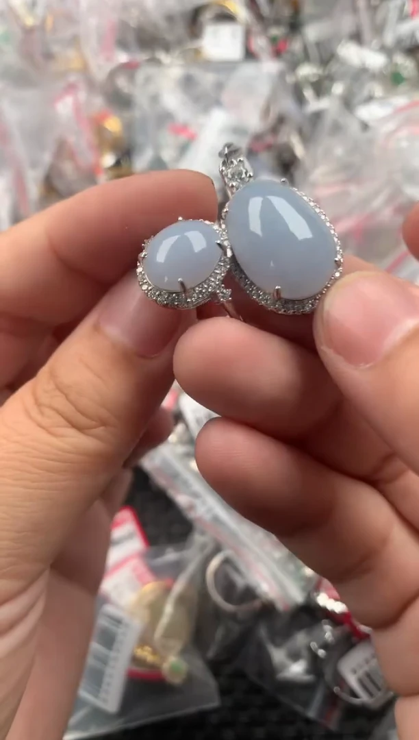 银S925镶嵌戒指翡翠88888   5