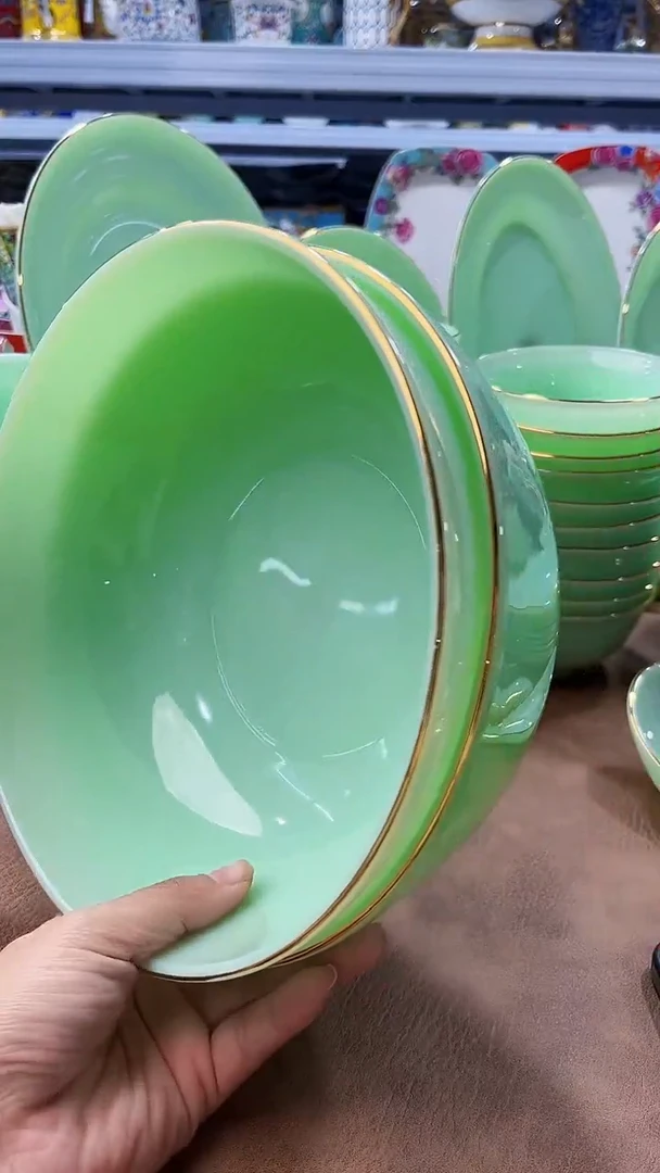 玉瓷8.5英寸大汤碗2个