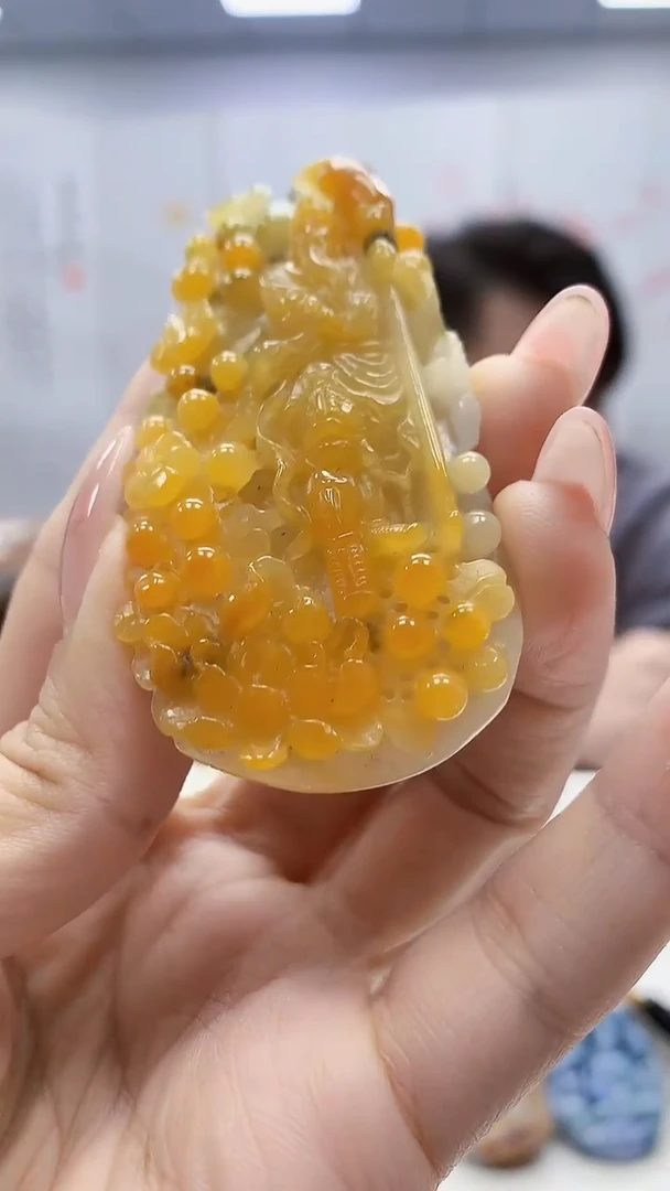 未镶嵌定制翡翠5060ty-毛货挂件71