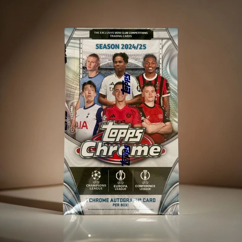 Topps2024-25 Topps chrome UCL hobby 单盒 足球球星卡 代拆