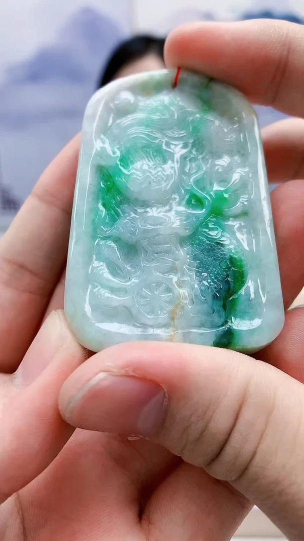 未镶嵌定制翡翠4852bb-毛货挂件12
