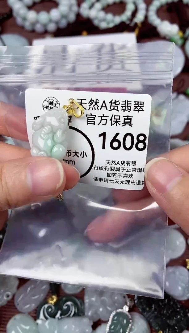 【闪购商品】翡翠颈饰未镶嵌天然A货翡翠1608