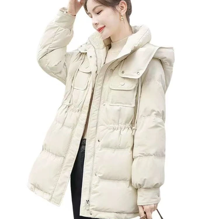 纯色短款加厚中长款时尚女装女士潮流棉服