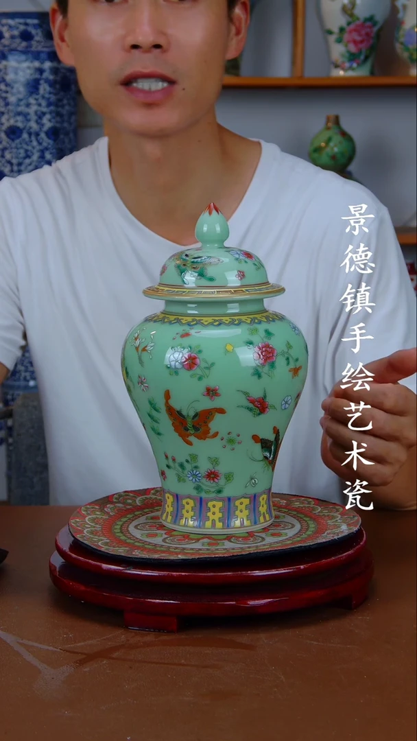 现代景德镇手工手绘陶瓷摆件48
