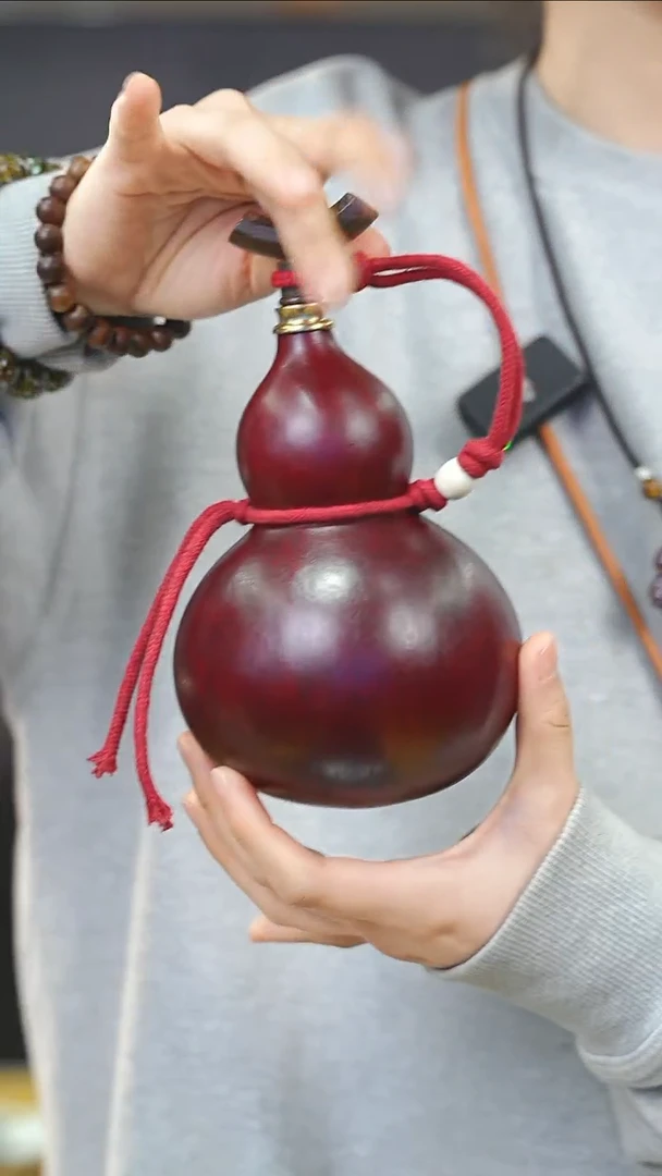 【闪购商品】XN102大漆酒葫芦不包手串及旋转底座