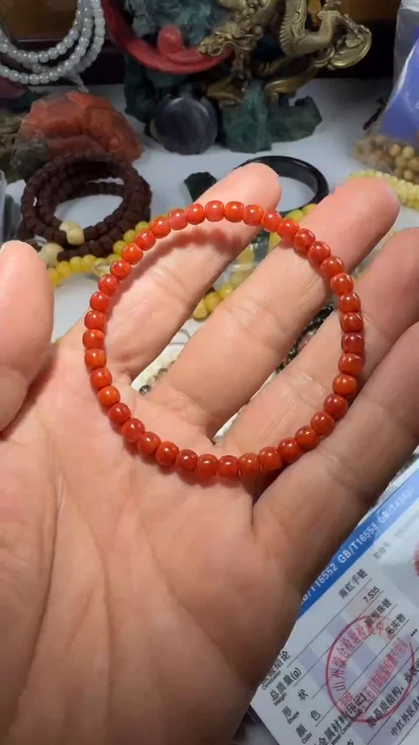 未镶嵌手串南红玛瑙手串