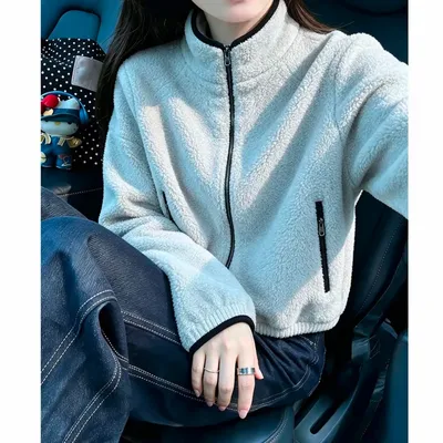 【运费险】小香风立领显瘦宽松秋冬新款休闲百搭保暖洋气外套女9