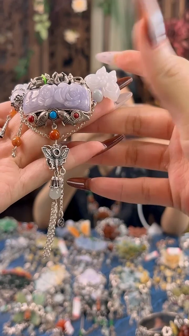 银S925镶嵌手链翡翠手链