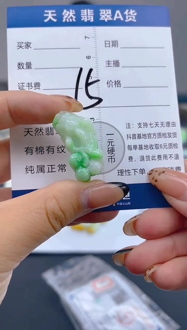 颈饰未镶嵌翡翠天然A货缅甸翡翠