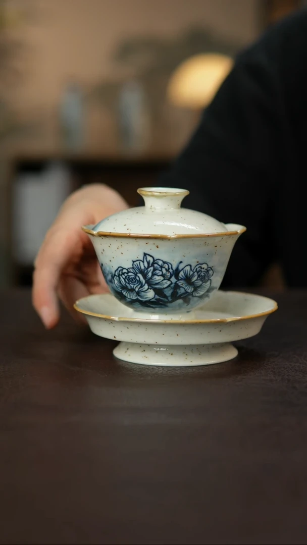 杯景德柴烧手作多人瑕疵