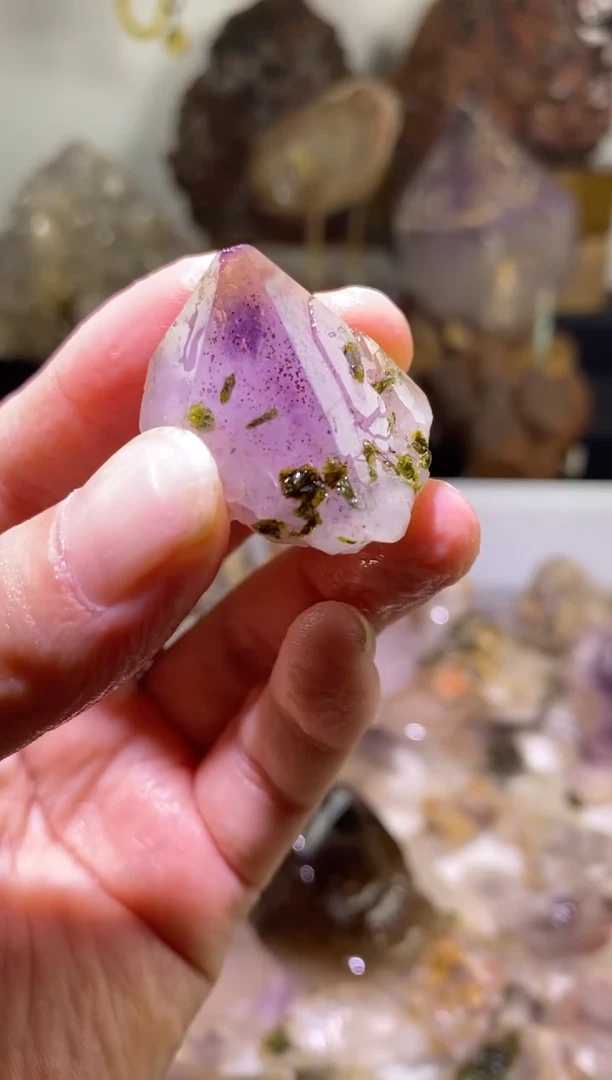 未镶嵌珠宝半成品水晶39号四川超七花园水晶