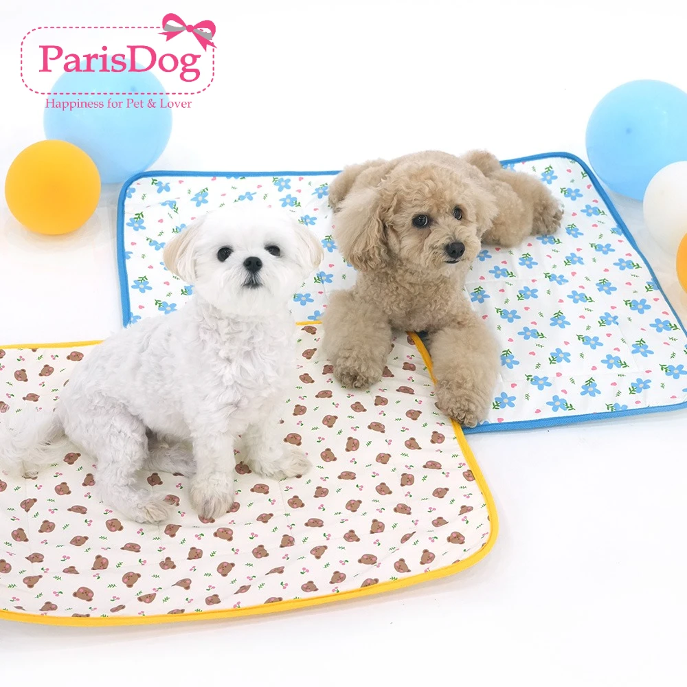 韩国parisdog【正品】夏季凉感宠物垫子狗狗冰丝垫子