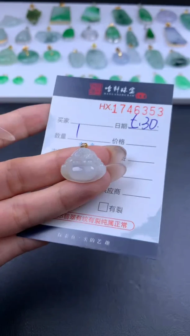 翡翠挂件未镶嵌哈轩 挂件1