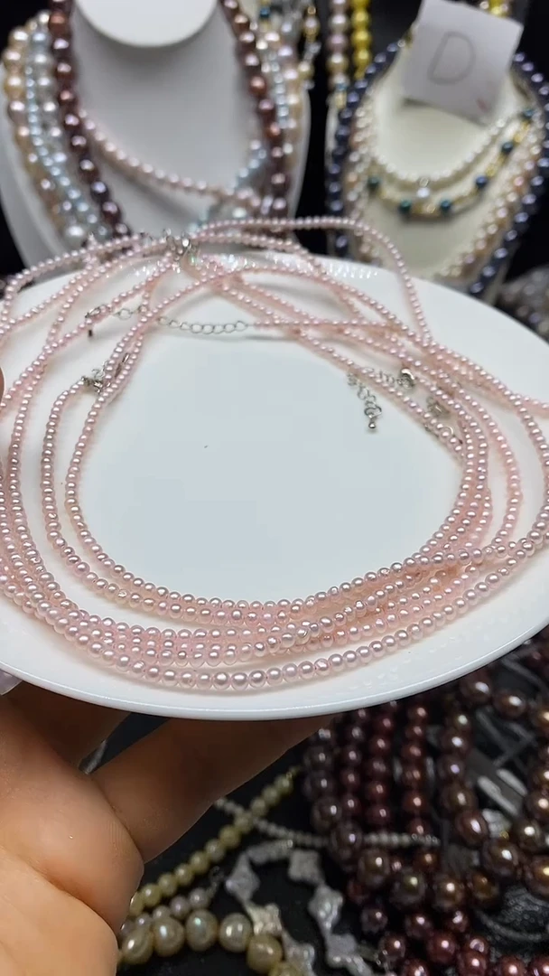 淡水珍珠未镶嵌颈饰多人