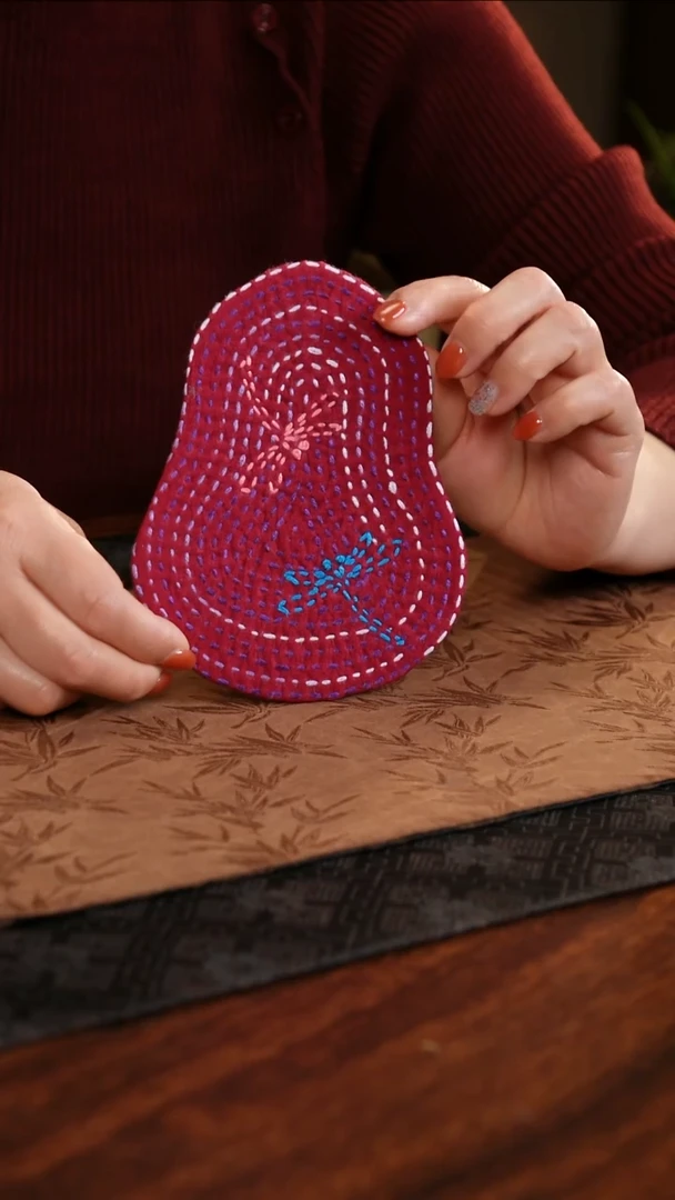 【闪购商品】织绣小葫芦杯垫B款