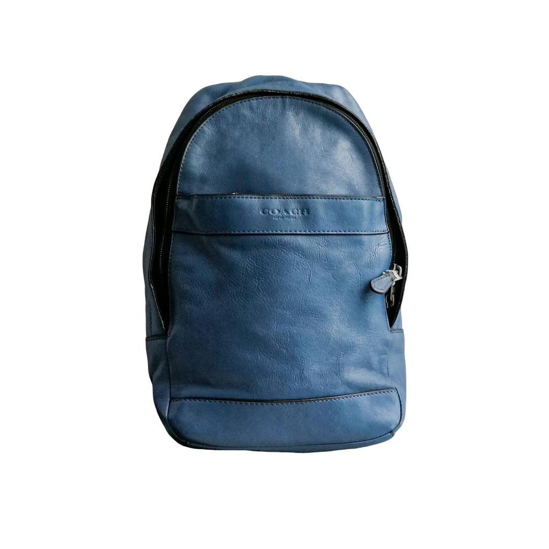 95新 COACH/蔻驰 Coach 雾霾蓝单肩包 030216