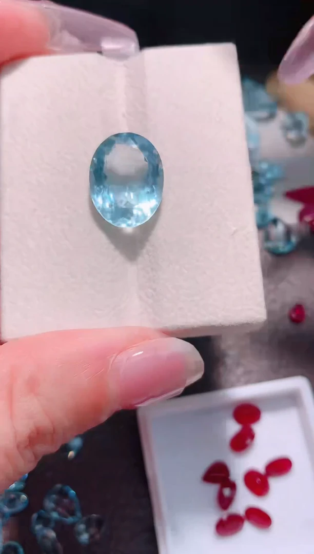 裸石海蓝宝石9.08ct