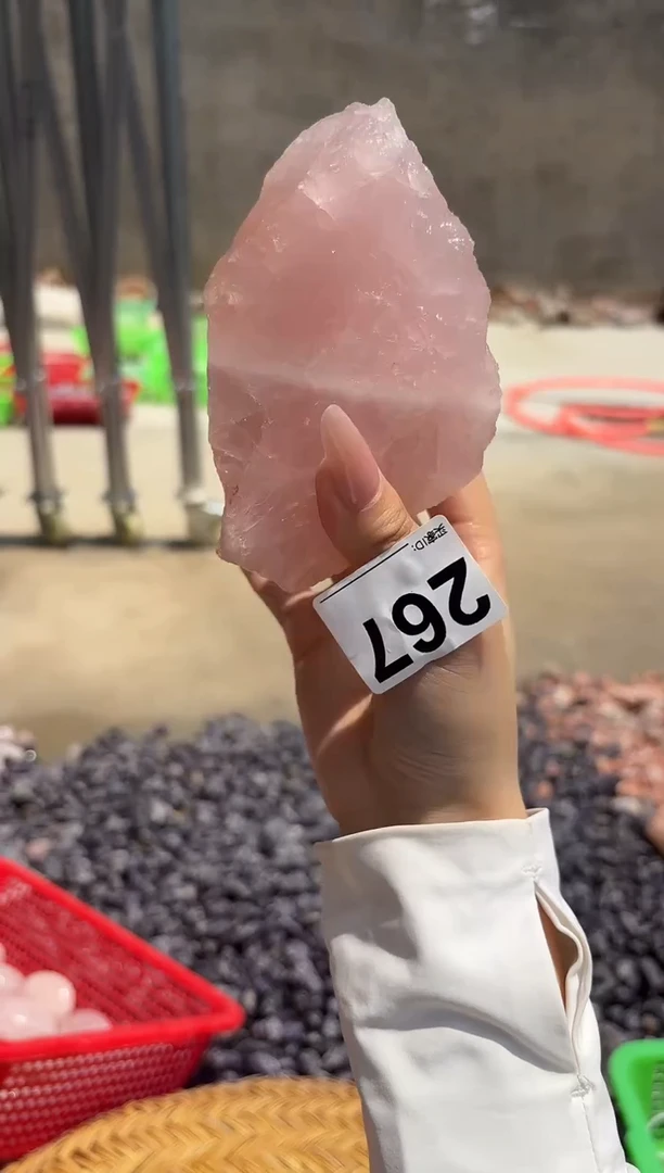 摆件未镶嵌水晶粉水晶 267