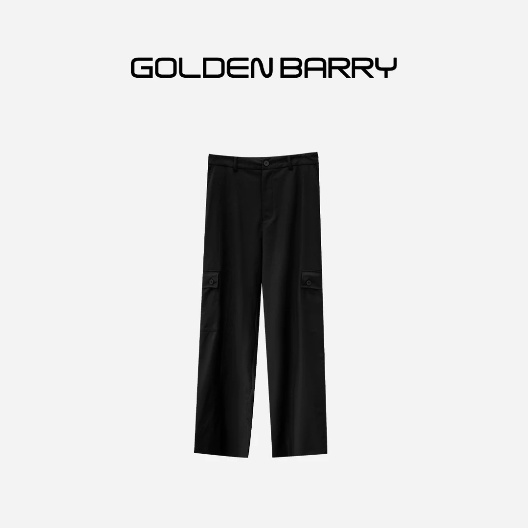 GOLDENBARRY|554009直筒休闲舒适工装裤【微瑕1】