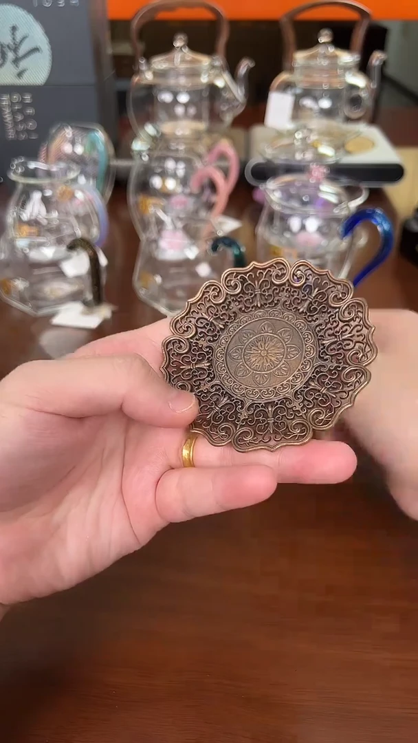 @@禾器晶彩铜合金杯垫