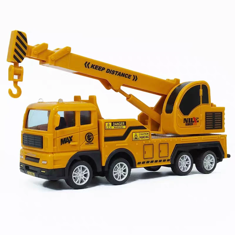德立信工程车系列玩具男孩益智滑行仿真模型吊车儿童礼物无包装