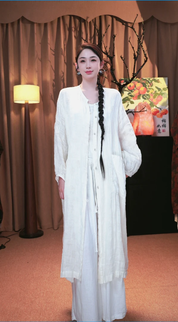 壹木宽松慵懒袍子