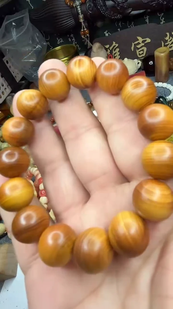 驼骨手串/手链1.5柏柏圆珠