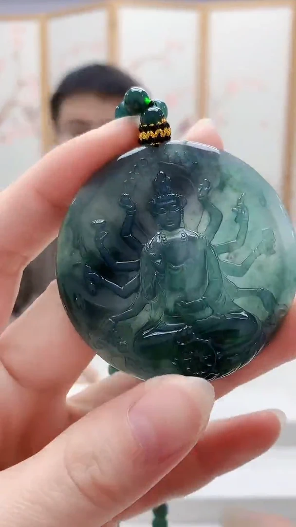 未镶嵌定制翡翠5129ry-毛货挂件44