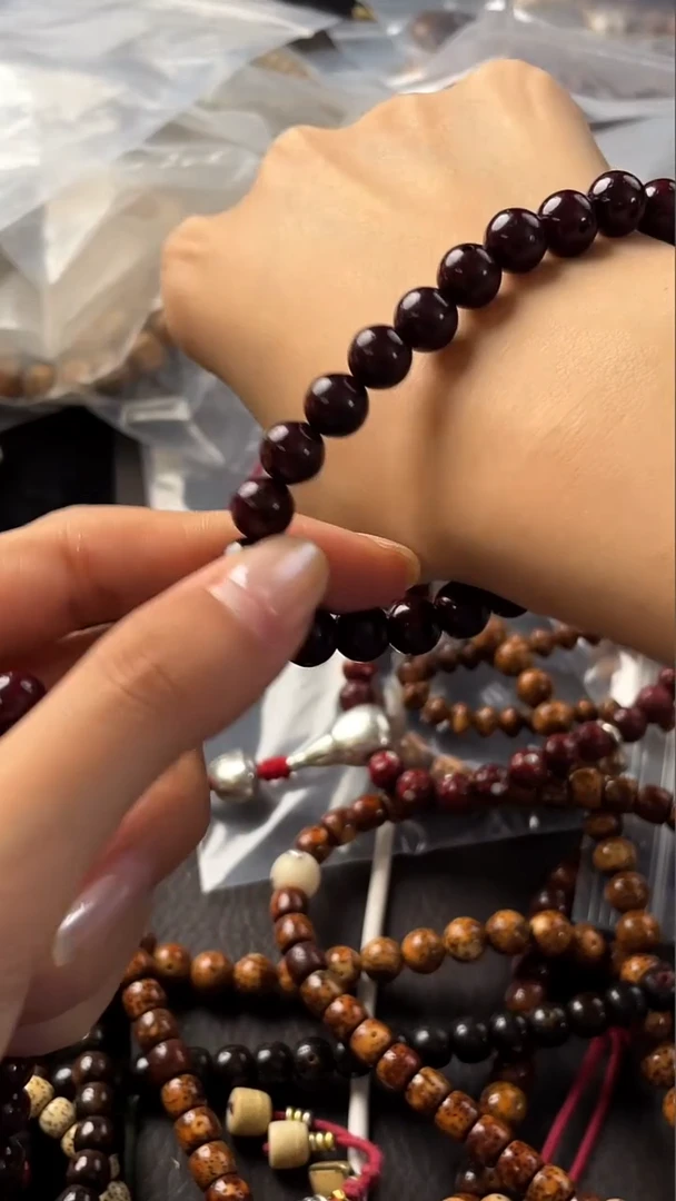 手串星月菩提朱砂供正圆9手串