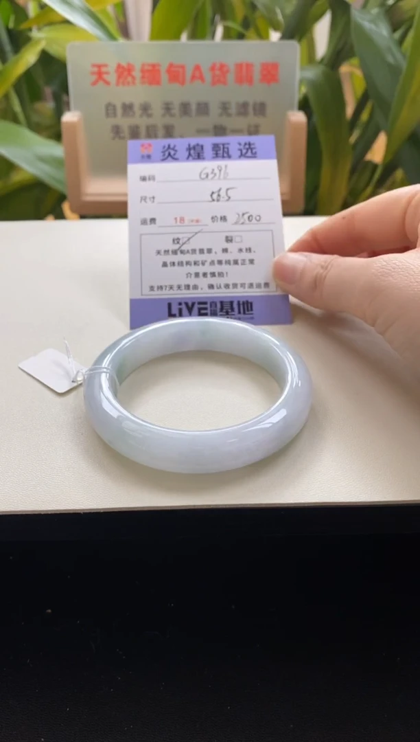 未镶嵌手镯翡翠圈口56.5编码g396