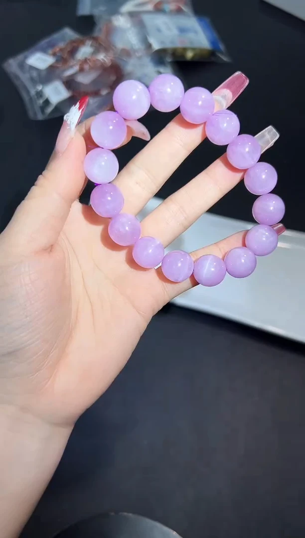 【闪购商品】锂辉石手串未镶嵌10p多样性发其一/1条默认微瑕