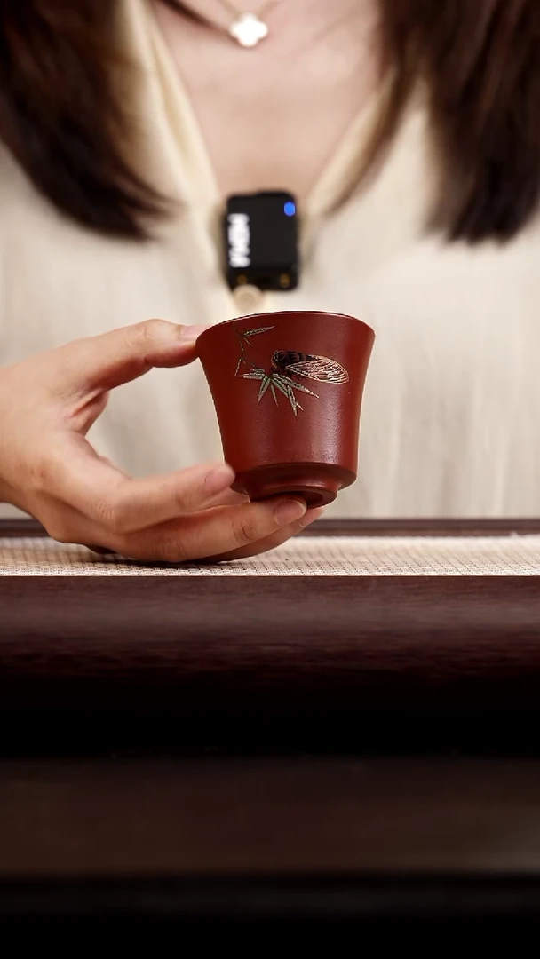 茶壶紫砂朱泥 知了杯