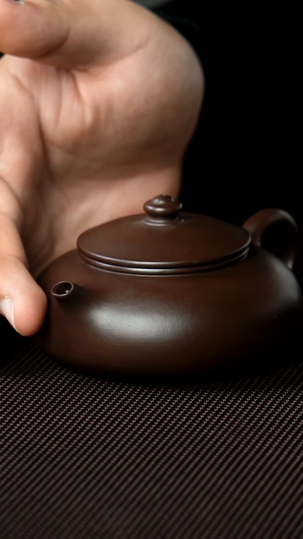 茶壶紫砂宜兴原矿紫砂寒江紫砂壶