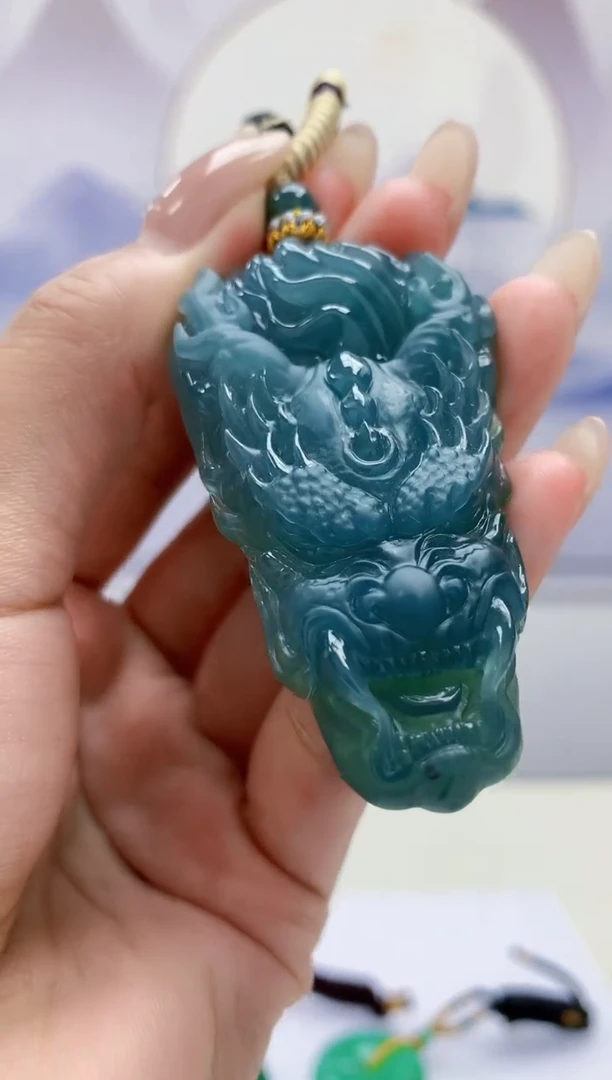 定制翡翠未镶嵌4898MM-毛货挂件158