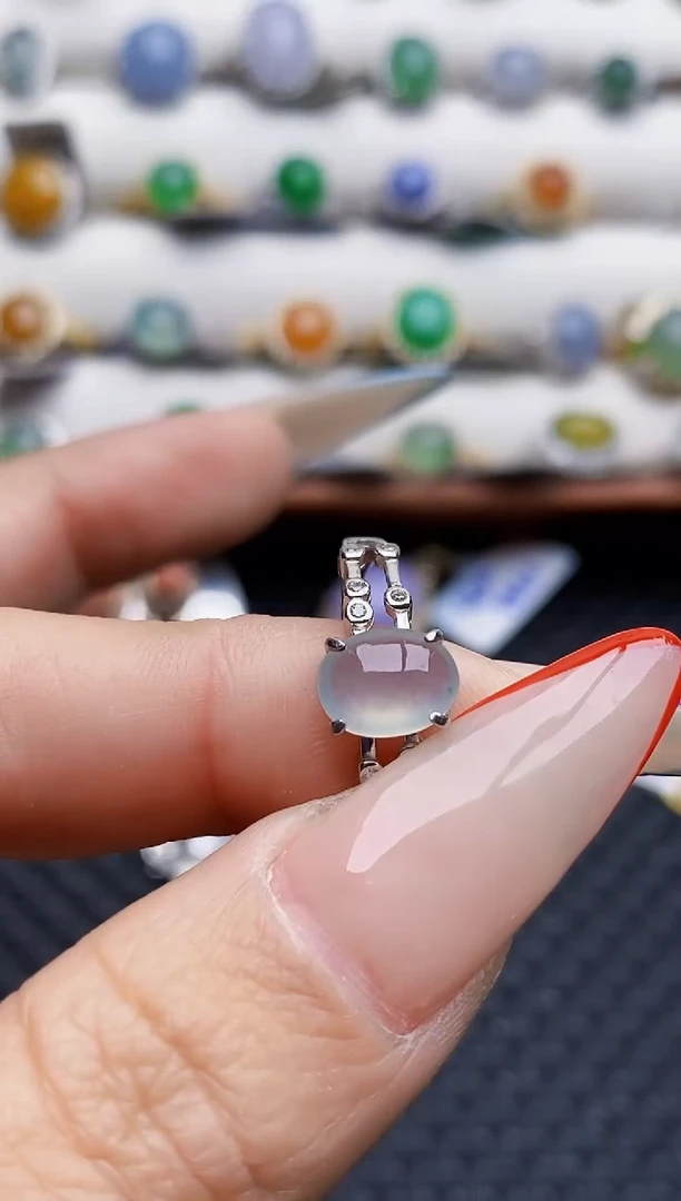 银S925镶嵌戒指翡翠1295