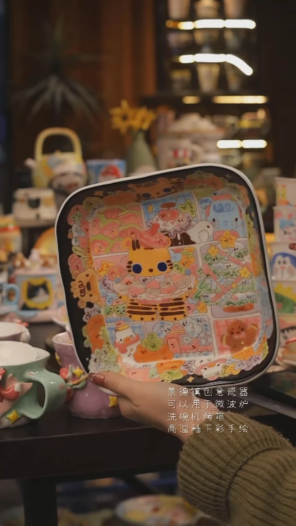 景德镇釉下彩绘设计师款式陶瓷