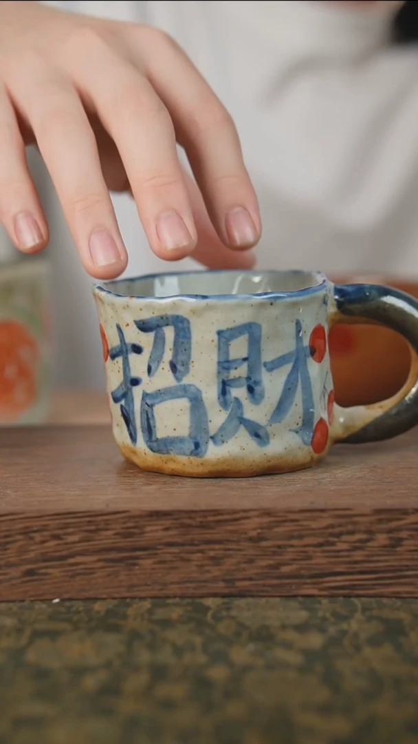 摆件泥垚手作 景德镇手工手绘器物