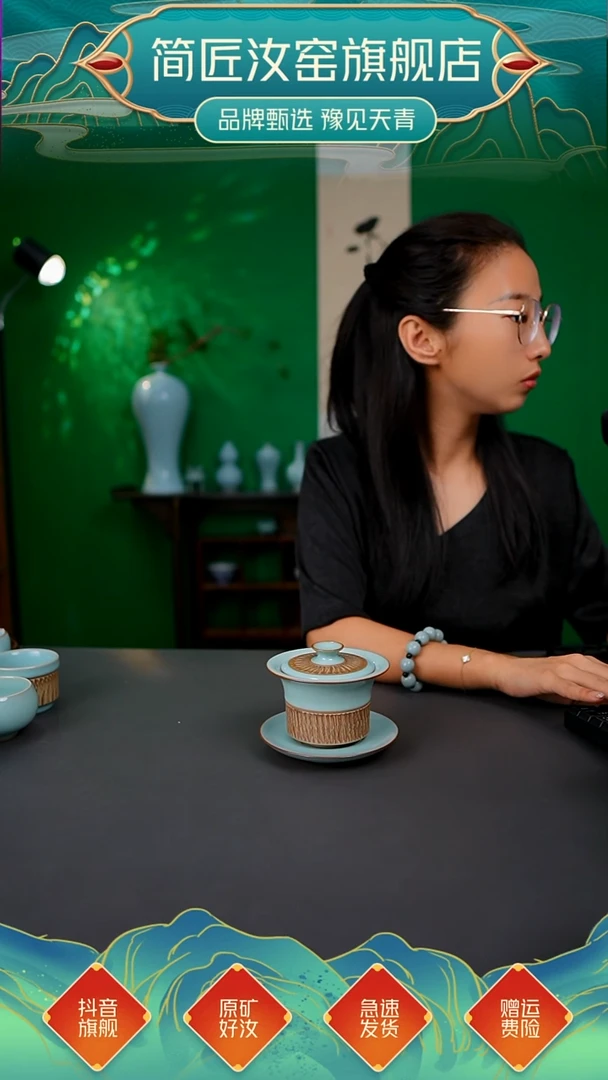 一级臻稀重工新品马蹄盖碗